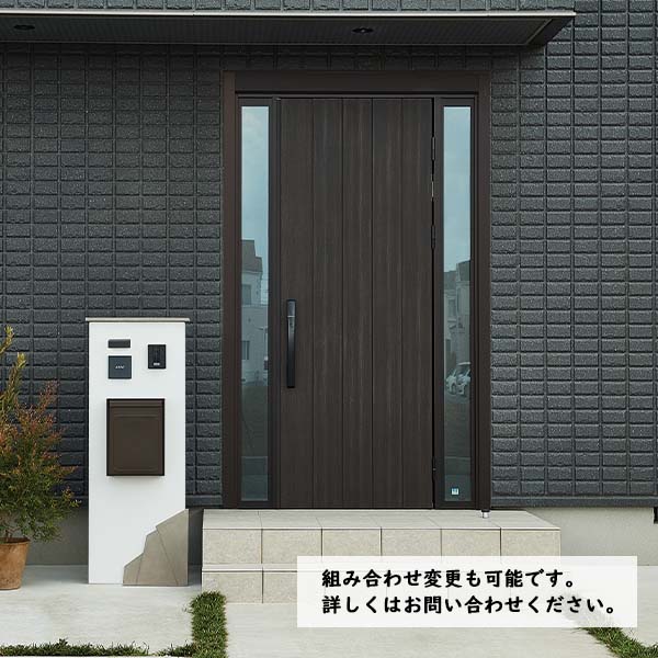 トーシン 機能門柱 リッジ 500 RIDGE 500 GW-RD500-GG 『TOSHIN おしゃれ タイル貼り』 ※インターホンはセットに含まれておりません 