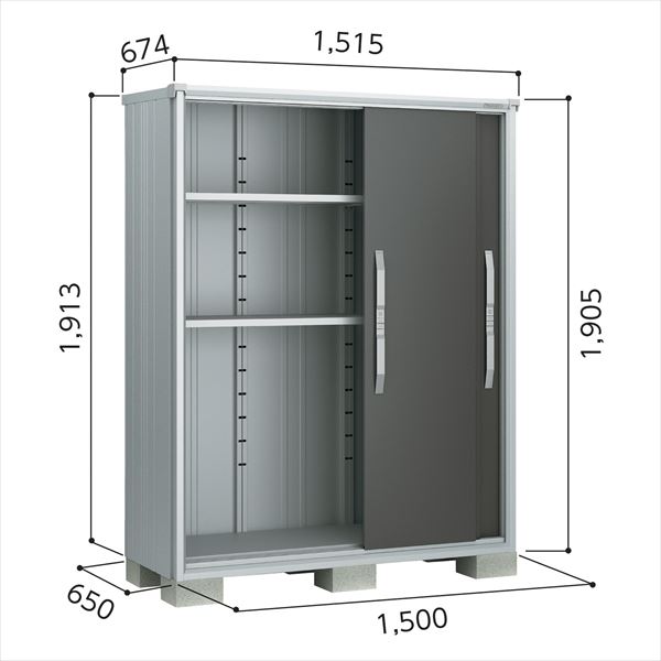 受注生産品 ヨドコウ エスモ／ESF ESF-1506A WC 小型物置 ウッディココア