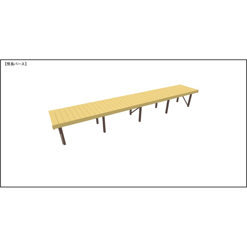 LIXIL リクシル 人工木ウッドデッキ 樹ら楽 プレーンタイプ 4.0間（7250mm） × 4尺（1228mm） 幕板Bセット 束柱Bタイプ（調整） ロング束柱（373～1000mm） 
