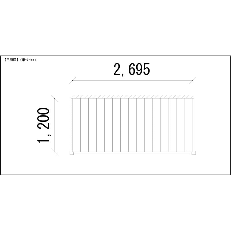 LIXIL リクシル 人工木ウッドデッキ 樹ら楽 プレーンタイプ 1.5間（2750mm） × 4尺（1228mm） 幕板Aセット 束柱Aタイプ（固定） 標準束柱（550mm） 