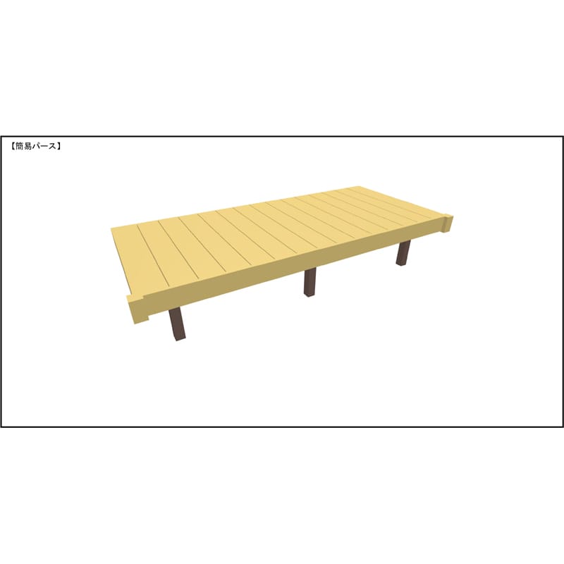 LIXIL リクシル 人工木ウッドデッキ 樹ら楽 プレーンタイプ 1.5間（2750mm） × 4尺（1228mm） 幕板Aセット 束柱Aタイプ（固定） 標準束柱（550mm） 
