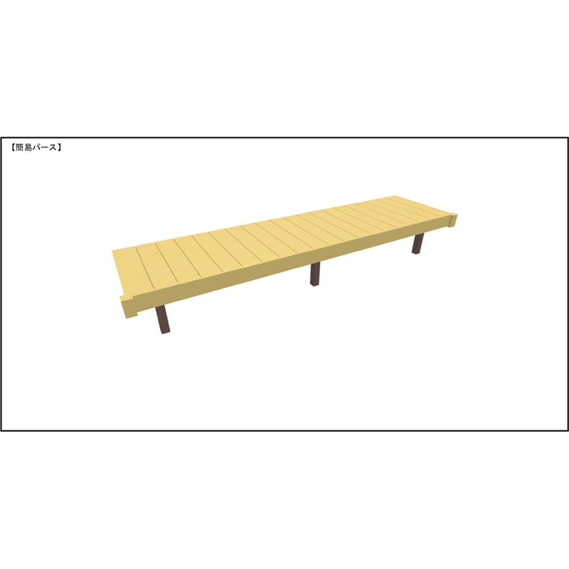 LIXIL リクシル 人工木ウッドデッキ 樹ら楽 プレーンタイプ 2.0間（3650mm） × 3尺（928mm） 幕板Aセット 束柱Aタイプ（固定） 標準束柱（550mm） 