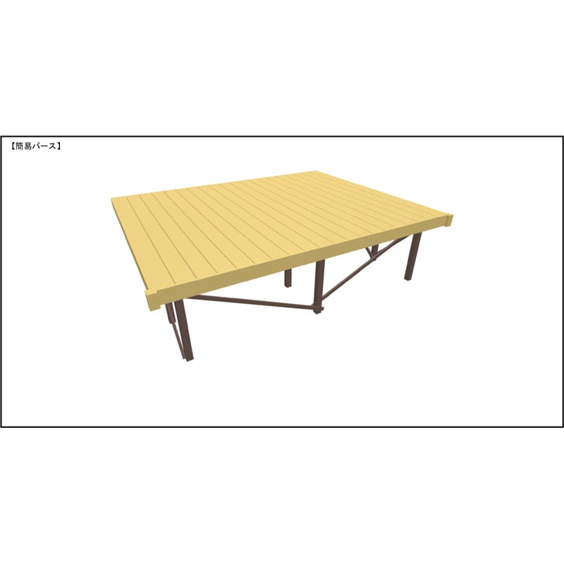 LIXIL リクシル 人工木ウッドデッキ 樹ら楽 プレーンタイプ 2.0間（3650mm） × 10尺（2928mm） 幕板Aセット 束柱Aタイプ（固定） ロング束柱（1000mm） 