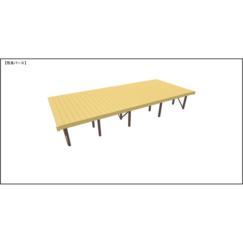 LIXIL リクシル 人工木ウッドデッキ 樹ら楽 プレーンタイプ 3.5間（6350mm） × 9尺（2728mm） 幕板Aセット 束柱Aタイプ（固定） ロング束柱（1000mm） 