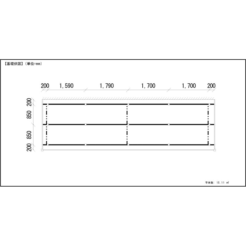 LIXIL リクシル 人工木ウッドデッキ 樹ら楽 プレーンタイプ 4.0間（7250mm） × 7尺（2128mm） 幕板Aセット 束柱Aタイプ（固定） ロング束柱（1000mm） 
