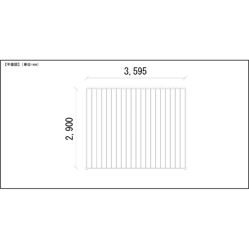 LIXIL リクシル 人工木ウッドデッキ 樹ら楽 プレーンタイプ 2.0間（3650mm） × 10尺（2928mm） 幕板Aセット 束柱Bタイプ（調整） 標準束柱（373～550mm） 