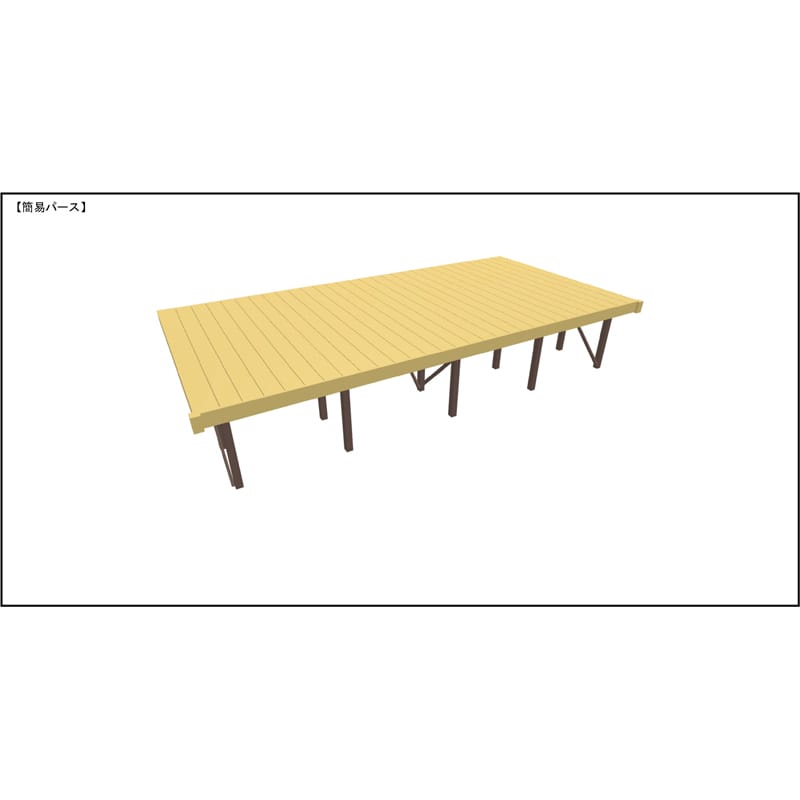 LIXIL リクシル 人工木ウッドデッキ 樹ら楽 プレーンタイプ 3.0間（5450mm） × 9尺（2728mm） 幕板Aセット 束柱Bタイプ（調整） ロング束柱（373～1000mm） 