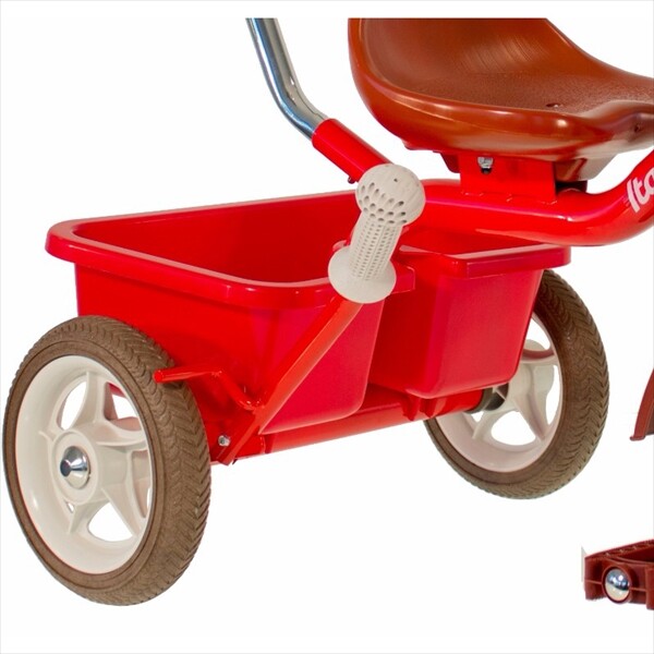 イタルトライク(Italtrike) 10” Passenger tricycle Champion パッセンジャー 三輪車 1041CLA996046 対象年齢2歳～5歳 レッド