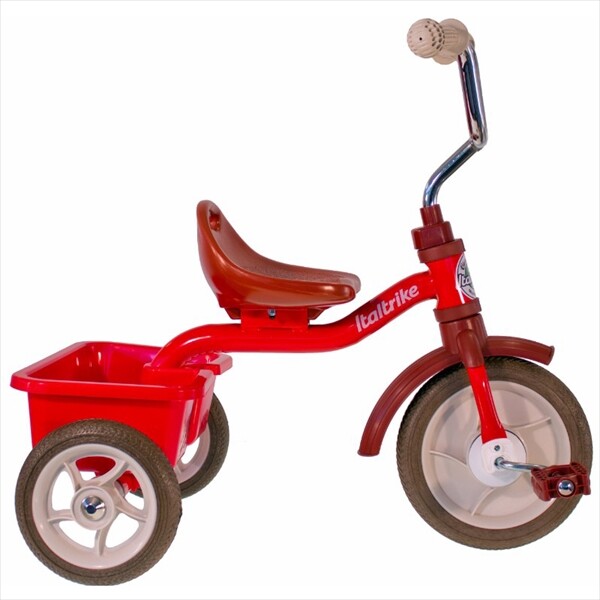 イタルトライク(Italtrike) 10” Transporter tricycle Champion トランスポーター 三輪車 1021TRA996046 対象年齢2歳～5歳 レッド