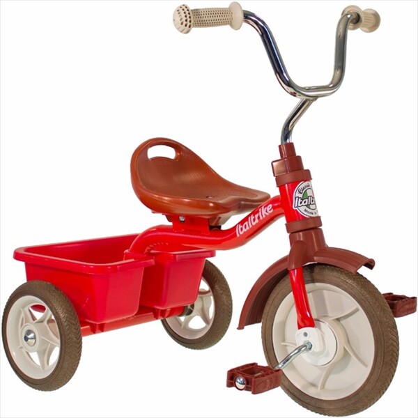 イタルトライク(Italtrike) 10” Transporter tricycle Champion トランスポーター 三輪車 1021TRA996046 対象年齢2歳～5歳 レッド