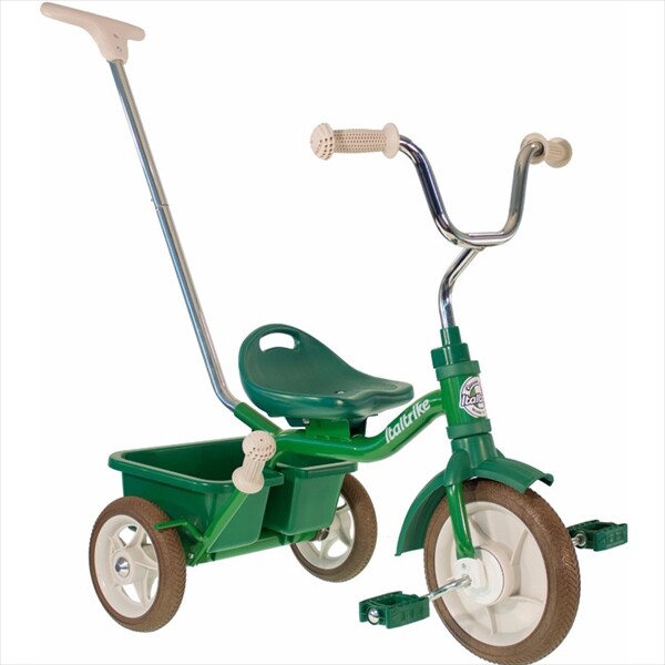 イタルトライク(Italtrike) 10” Passenger tricycle Primavera パッセンジャー 三輪車 1041CLA996182 対象年齢2歳～5歳 グリーン