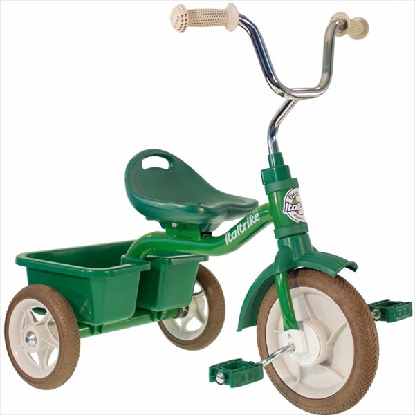 イタルトライク(Italtrike) 10” Transporter tricycle Primavera トランスポーター 三輪車 1021TRA996182 対象年齢2歳～5歳 グリーン