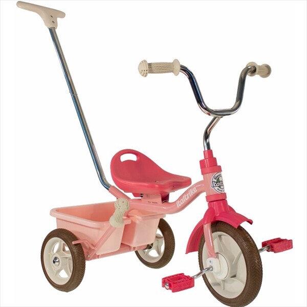 イタルトライク(Italtrike) 10” Passenger tricycle Rose Garden パッセンジャー 三輪車 1041CLA992680 対象年齢2歳～5歳 ピンク