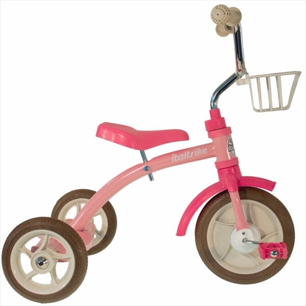 イタルトライク(Italtrike) 10” Super Lucy tricycle Rose Garden スーパー ルーシー 三輪車 7111CLA992680 対象年齢2歳～5歳 ピンク