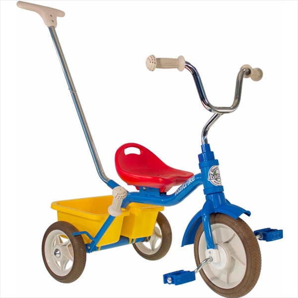 イタルトライク(Italtrike) 10” Passenger tricycle Colorama パッセンジャー 三輪車 1041CLA990302 対象年齢2歳～5歳 ブルー