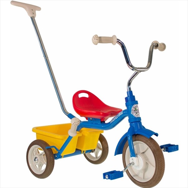 イタルトライク(Italtrike) 10” Passenger tricycle Colorama パッセンジャー 三輪車 1041CLA990302 対象年齢2歳～5歳 ブルー