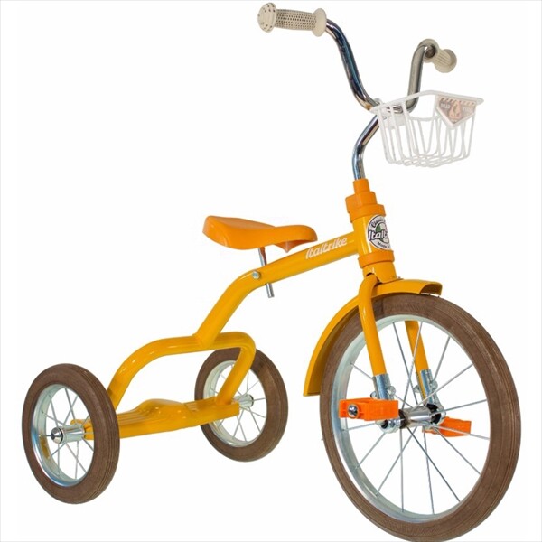 イタルトライク(Italtrike) 16” Spokes tricycle Road Work 16 スポーク 三輪車 8218CLA992193 対象年齢2歳～5歳 オレンジ