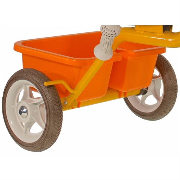 イタルトライク(Italtrike) 10” Passenger tricycle Road Work パッセンジャー 三輪車 1041CLA992193 対象年齢2歳～5歳 オレンジ