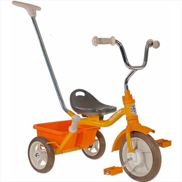 イタルトライク(Italtrike) 10” Passenger tricycle Road Work パッセンジャー 三輪車 1041CLA992193 対象年齢2歳～5歳 オレンジ