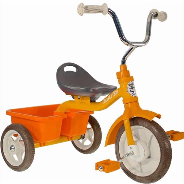 イタルトライク(Italtrike) 10” Transporter tricycle Road Work トランスポーター 三輪車 1021TRA992193 対象年齢2歳～5歳 オレンジ