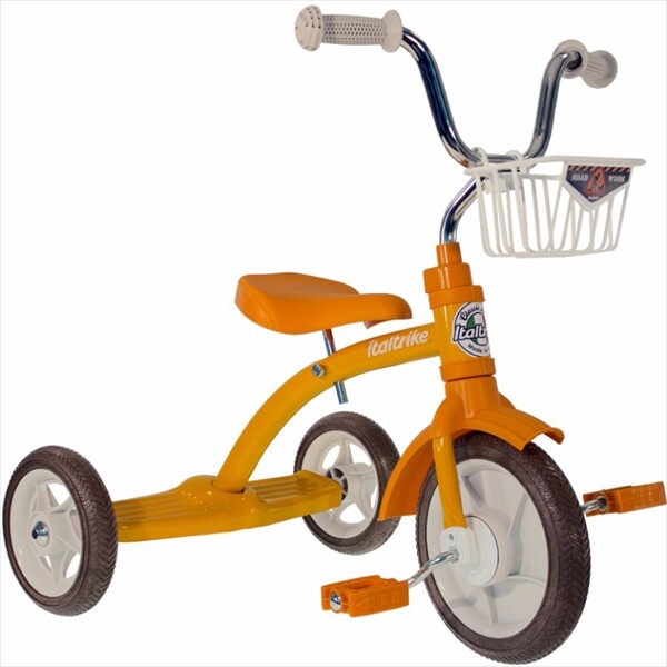 イタルトライク(Italtrike) 10” Super Lucy tricycle Road Work スーパー ルーシー 三輪車 7111CLA992193 対象年齢2歳～5歳 オレンジ