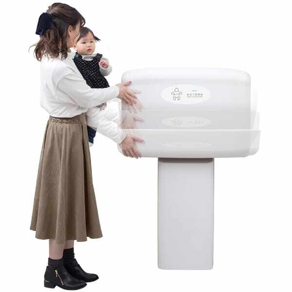 オモイオ（omoio） オムツっ子FA2ステンレススタンド・ブラケットタイプ W787×D182(562)×H1245(1242)mm TS-FA2-SUS 