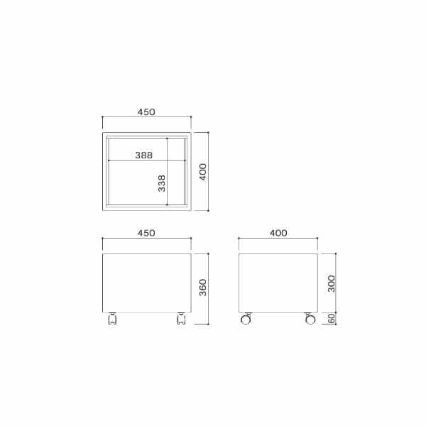 オモイオ（omoio） なんでもBOX W450×D400×H360mm BR-NR-BOX (旧品番:FB-01) 