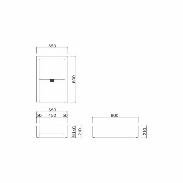 オモイオ（omoio） オムツっ子FT BR-FT W550×D800×H210mm BR-FT (旧品番:C-300FT) 