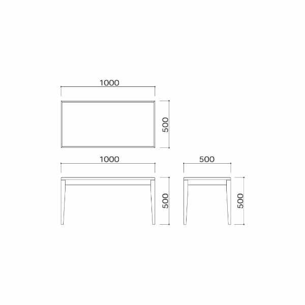 オモイオ（omoio） 授乳室テーブル100 W1000×D500×H500mm BR-TB-100 (旧品番:FST-100) 