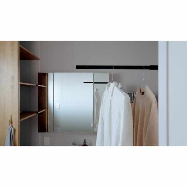 森田アルミ工業 伸縮物干し竿 simplelaundrybar(SEN セン） SENブラック 
