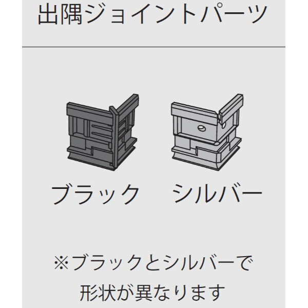 個人宅配送不可  森田アルミ工業 後付アルミ巾木フィットベース fitbase 出隅ジョイントパーツ (8個入り) FT11J-S シルバー
