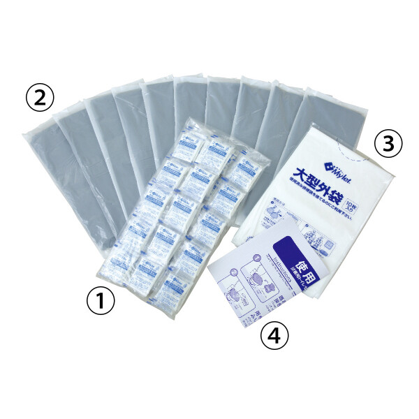 まいにち マイレットS-500 1個 500601 『防災 備蓄 避難 非常用 持ち出し用 携帯 トイレ』 