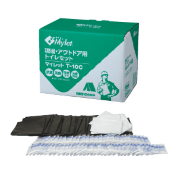 まいにち マイレットT-100 1個 500702 『防災 備蓄 避難 非常用 持ち出し用 携帯 トイレ』 