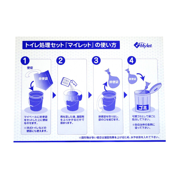 まいにち マイレットT-50 1個 500701 『防災 備蓄 避難 非常用 持ち出し用 携帯 トイレ』 