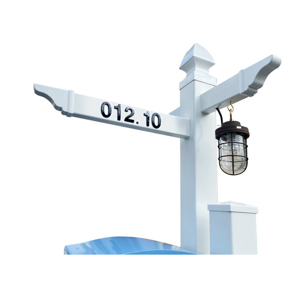 【欠品中 納期未定】ボウクス（BOWCS） ブライズボックス用オプション 機能門柱バイナルスタンド Large用 装飾レール付きタイプ ホワイト