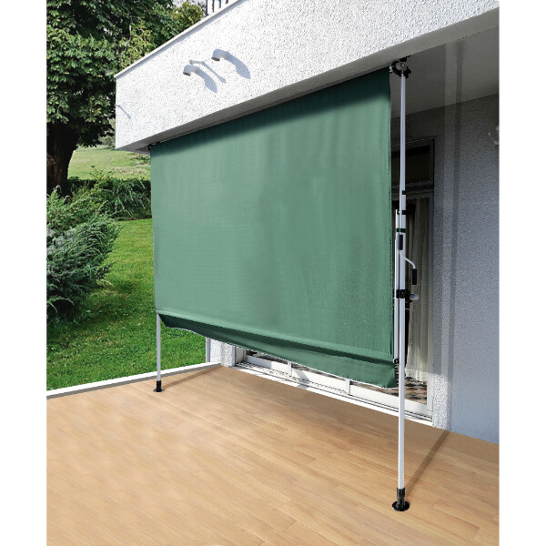 Living Out 物干し竿付きオーニング 2m 3623000829 『日よけ シェード つっぱり』 ベージュ