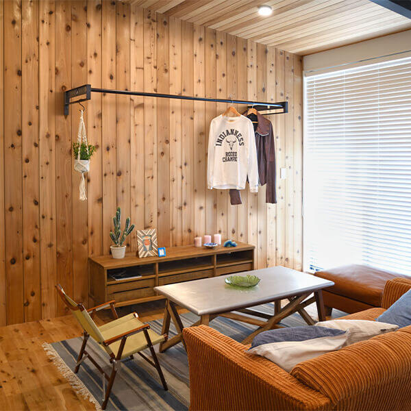 オークス AUX タスガーデン TasGarden ランドリーホルダー & ポールセット Sサイズ 1本タイプ TGS52005SL 『 物干し 竿掛け 物干し金具 屋外 室内 壁付け DIY アルミ おしゃれ ベランダ 』 シルバー