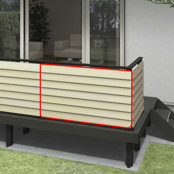 YKKAP ルシアスデッキフェンスA05型 UNT-15 本体パネル(Sタイプ) 10用 T100 アルミカラー