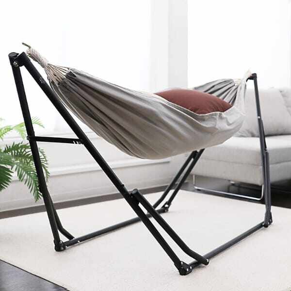 ライフオンプロダクツ Sifflus(シフラス) 2WAY自立式ポータブルハンモック SFF-03-BK ブラック