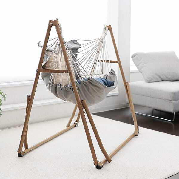 ライフオンプロダクツ Sifflus(シフラス) 3WAY自立式ポータブルハンモック SFF-04-WD ウッド
