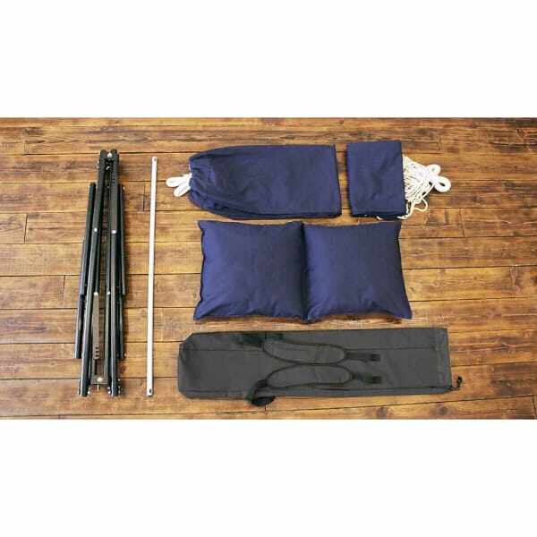 ライフオンプロダクツ Sifflus(シフラス) 3WAY自立式ポータブルハンモック用  チェア生地＆クッション付 SFF-38-NV ネイビー