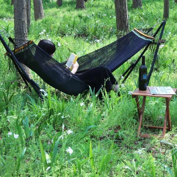 ライフオンプロダクツ Sifflus(シフラス) 自立式ポータブルハンモック SFF-50-BK ブラック