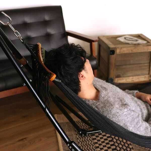 ライフオンプロダクツ Sifflus(シフラス) 自立式ポータブルハンモック SFF-50-BK ブラック