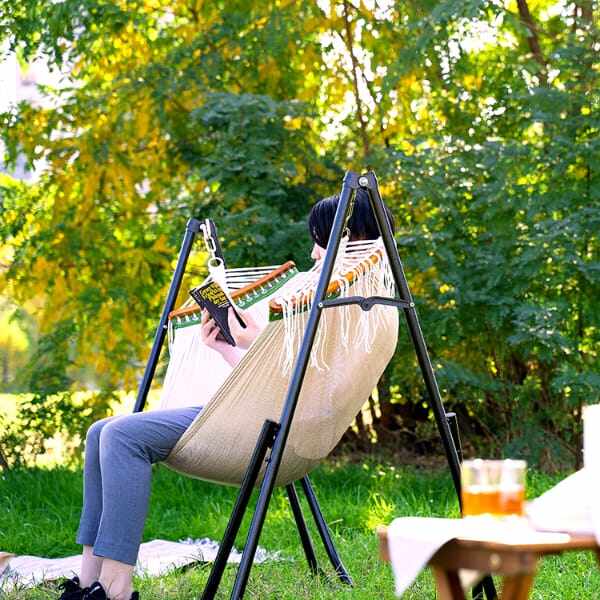 ライフオンプロダクツ Sifflus(シフラス) 3WAY自立式ポータブルハンモック SFF-51-BG ベージュ