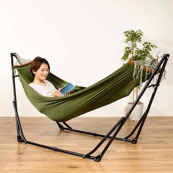 ライフオンプロダクツ Sifflus(シフラス) 3WAY自立式ポータブルハンモック SFF-51-BG ベージュ