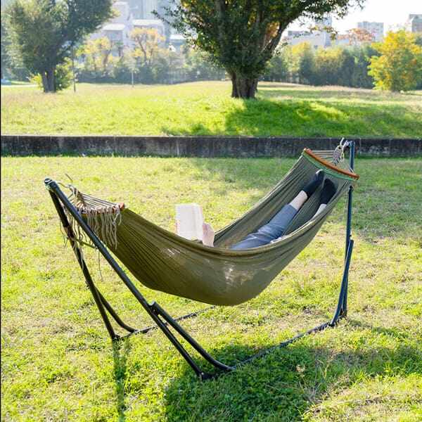 ライフオンプロダクツ Sifflus(シフラス) 3WAY自立式ポータブルハンモック SFF-51-BG ベージュ