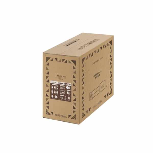 【欠品中 次回入荷未定】アイリスオーヤマ ライフラインボックス 防災セット 1人用 18点 NLB-18 『防災 グッズ セット 在宅避難』 
