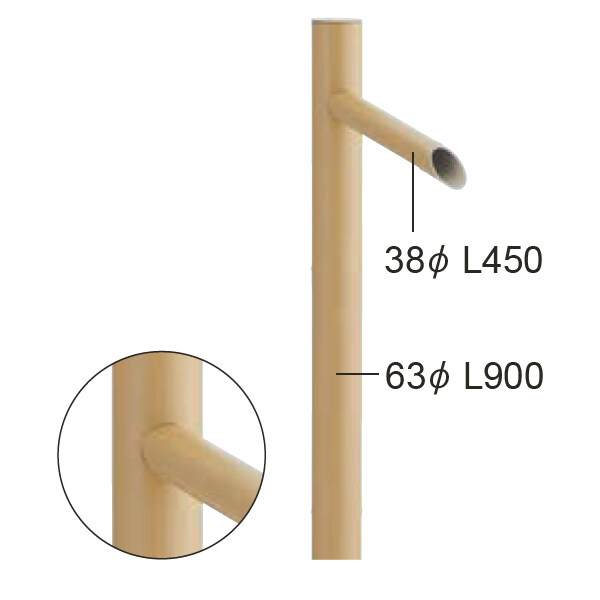 グローベン 人工竹製品 筧（かけひ）セット 竹筒（木） A60CK080Y 