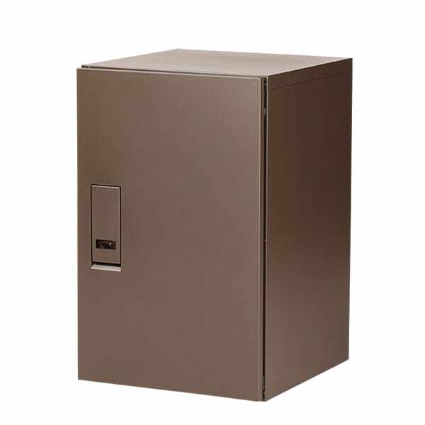 エスディエス 集合住宅向け宅配ボックス スーパーラージタイプ 収納サイズ：100L TK71-WB-R-A 『賃貸 マンション アパート 後付け 宅配ボックス ポスト一体型 防滴 大容量 暗証番号』 ウォルナットブラウン