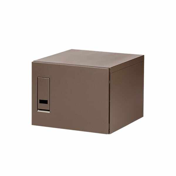 エスディエス 集合住宅向け宅配ボックス セミラージタイプ 収納サイズ：45L TK72-WB-R-A 『賃貸 マンション アパート 後付け 宅配ボックス ポスト一体型 防滴 大容量 暗証番号』 ウォルナットブラウン